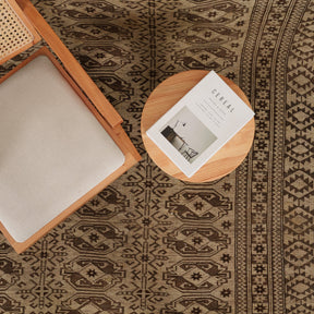 Antiquewashed Brown Area Rug