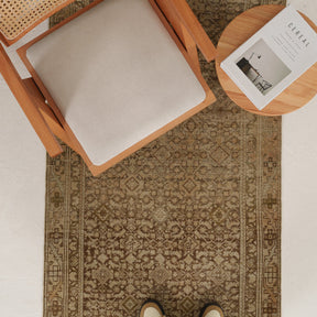 Antiquewashed Beige Runner Rug