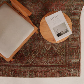Antiquewashed Red Area Rug