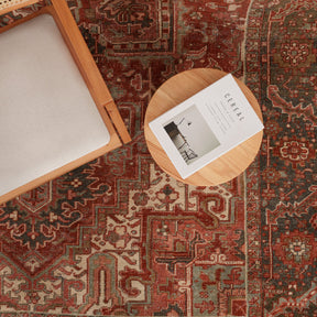 Antiquewashed Red Area Rug
