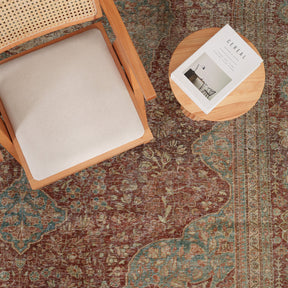 Antiquewashed Red Area Rug
