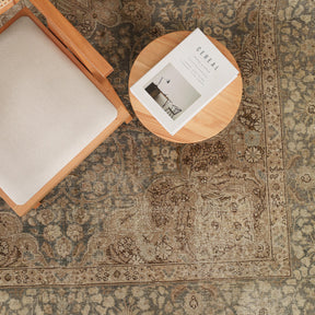 Antiquewashed Blue Area Rug