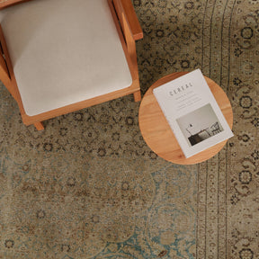 Antiquewashed Beige Area Rug