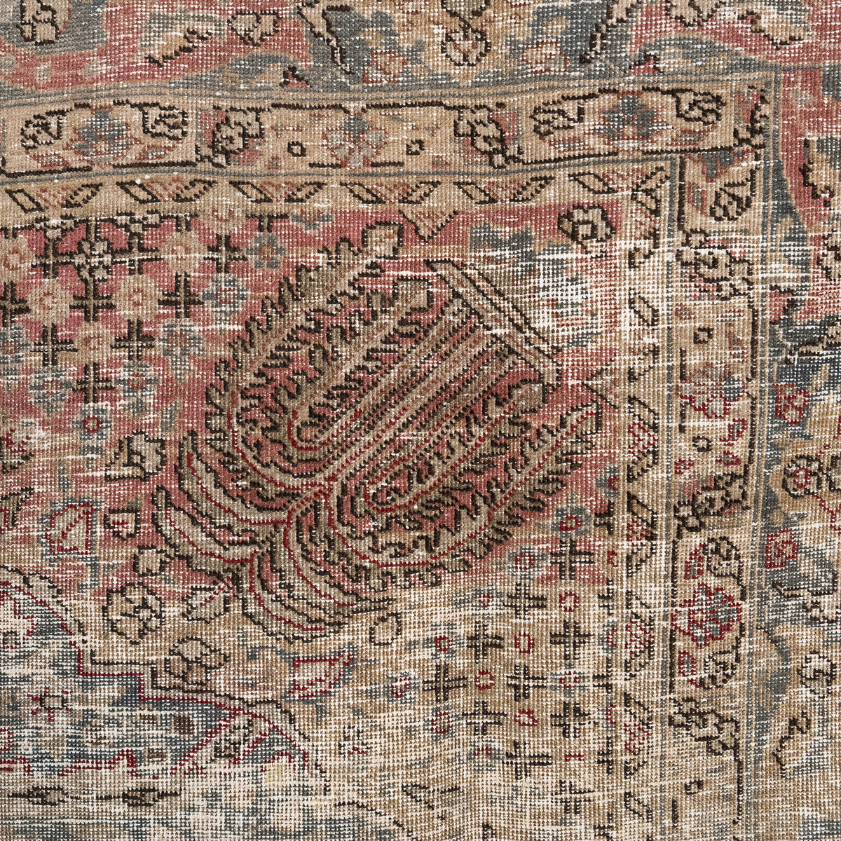 Antiquewashed Blue Area Rug