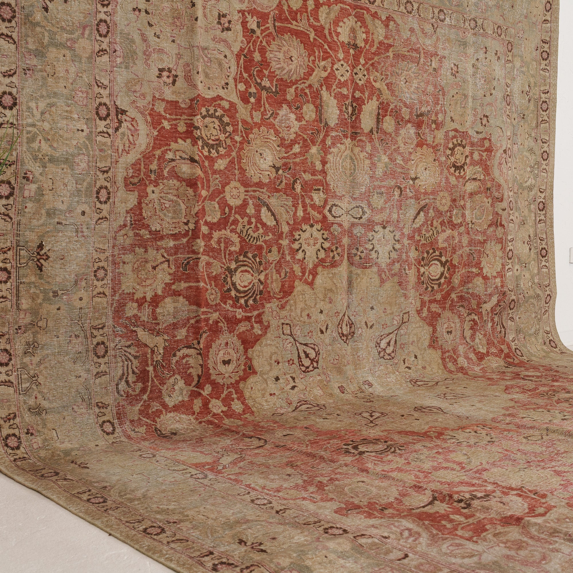 Red and Blue Area Wool Rug