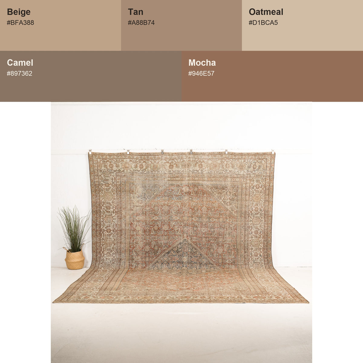 Oversize Red Antique Rug