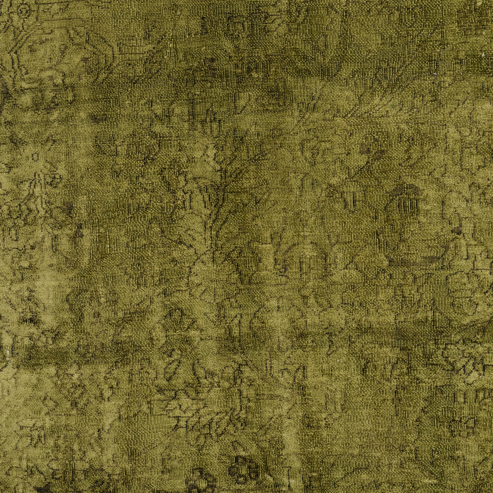 Green and Brown Area Wool Rug