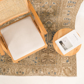 Antiquewashed Beige Area Rug