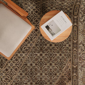 Antiquewashed Blue Area Rug