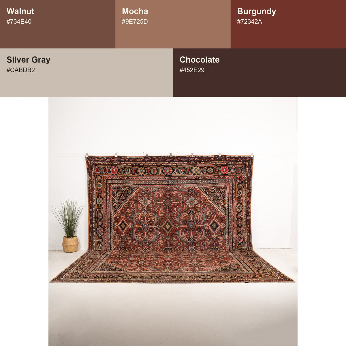 Oversize Red Antique Rug