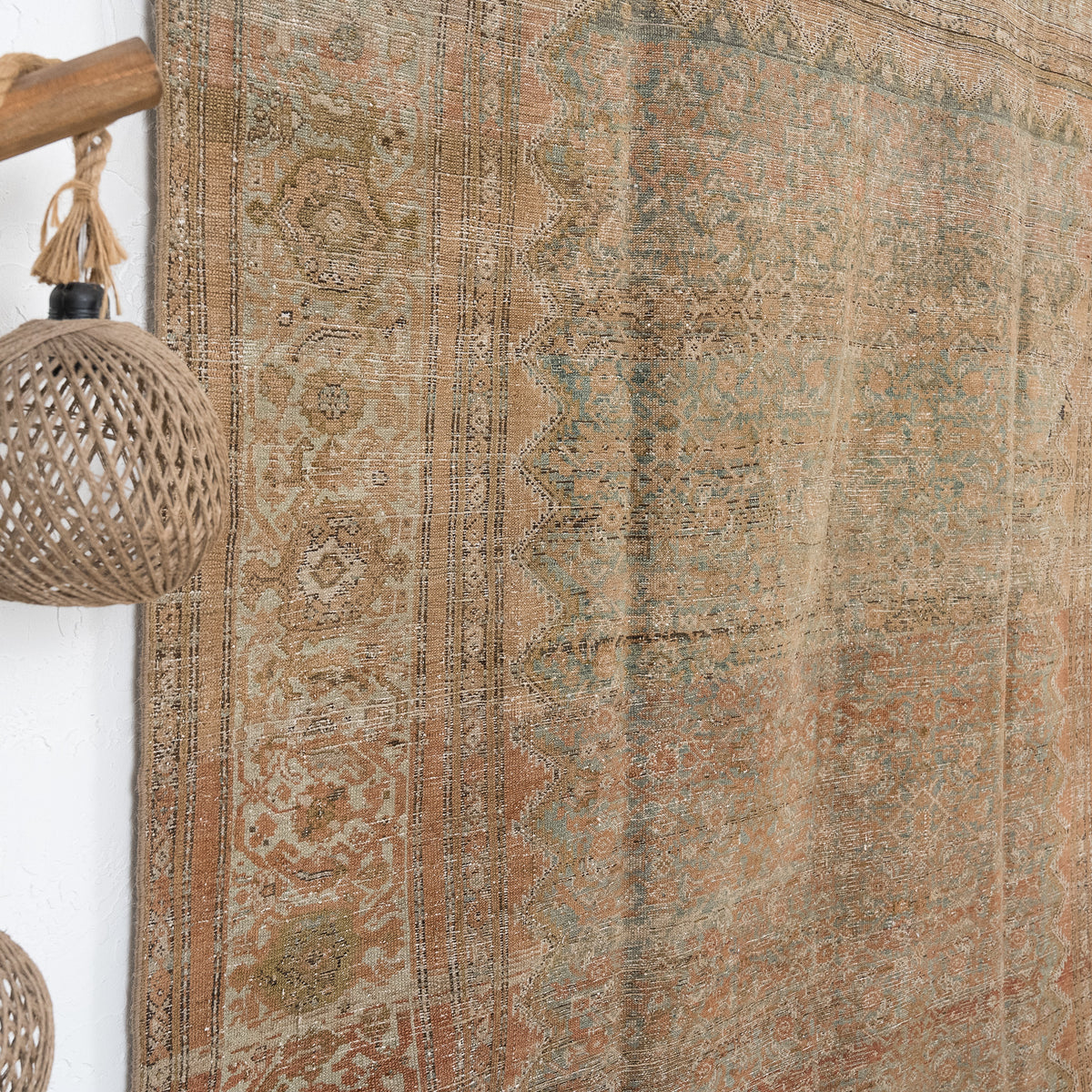 Antiquewashed Blue Area Rug