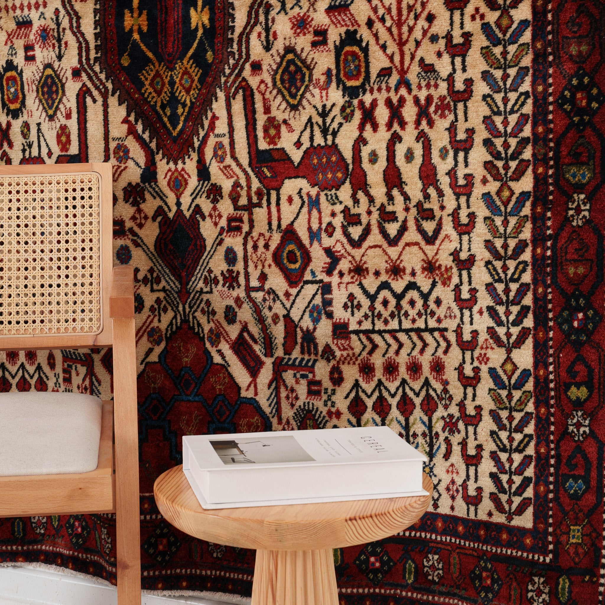 Oriental Beige Area Rug