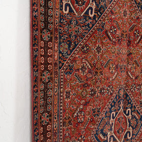 Red and Blue Area Wool Rug