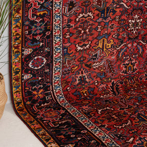 Red and Blue Area Wool Rug