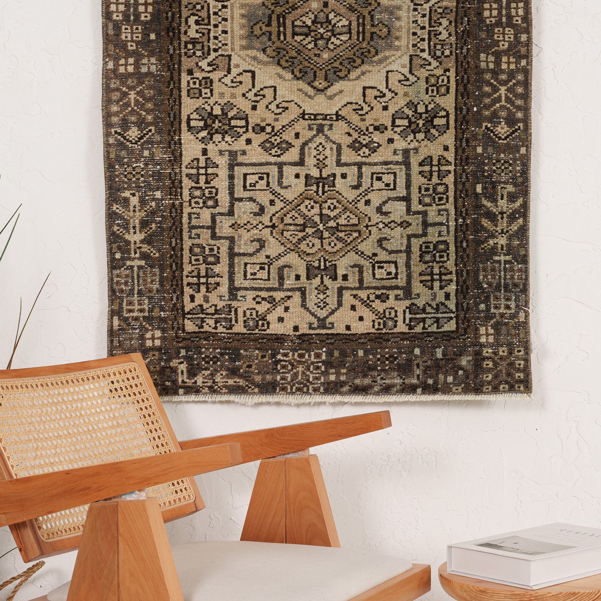 Antiquewashed Beige Area Rug
