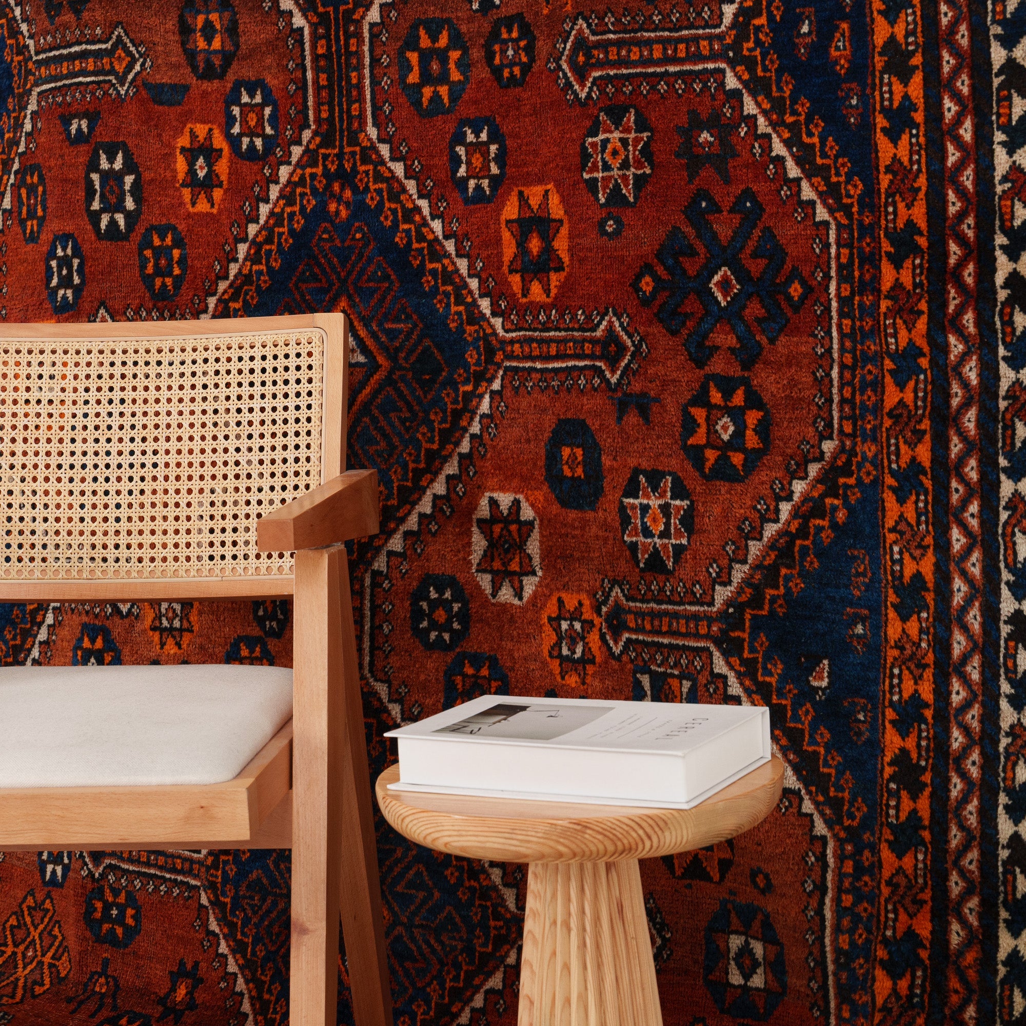 Oriental Orange Area Rug