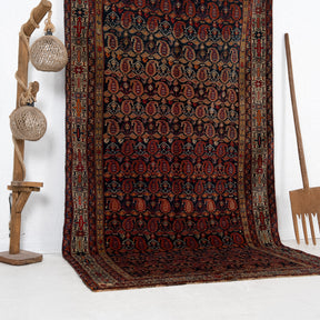 Red and Blue Area Wool Rug