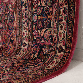 Red and Blue Area Wool Rug