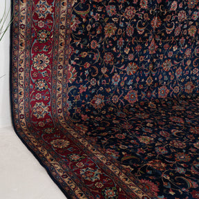 Blue and Red Area Wool Rug