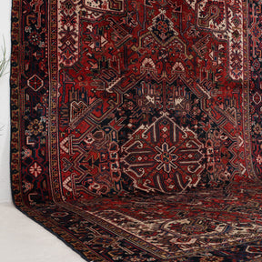 Red and Blue Area Wool Rug
