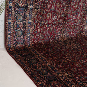 Red and Blue Area Wool Rug