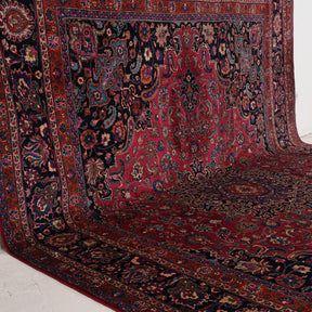 Red and Blue Area Wool Rug
