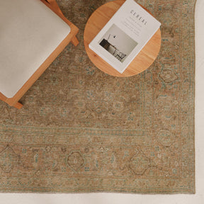 Antiquewashed Beige Area Rug