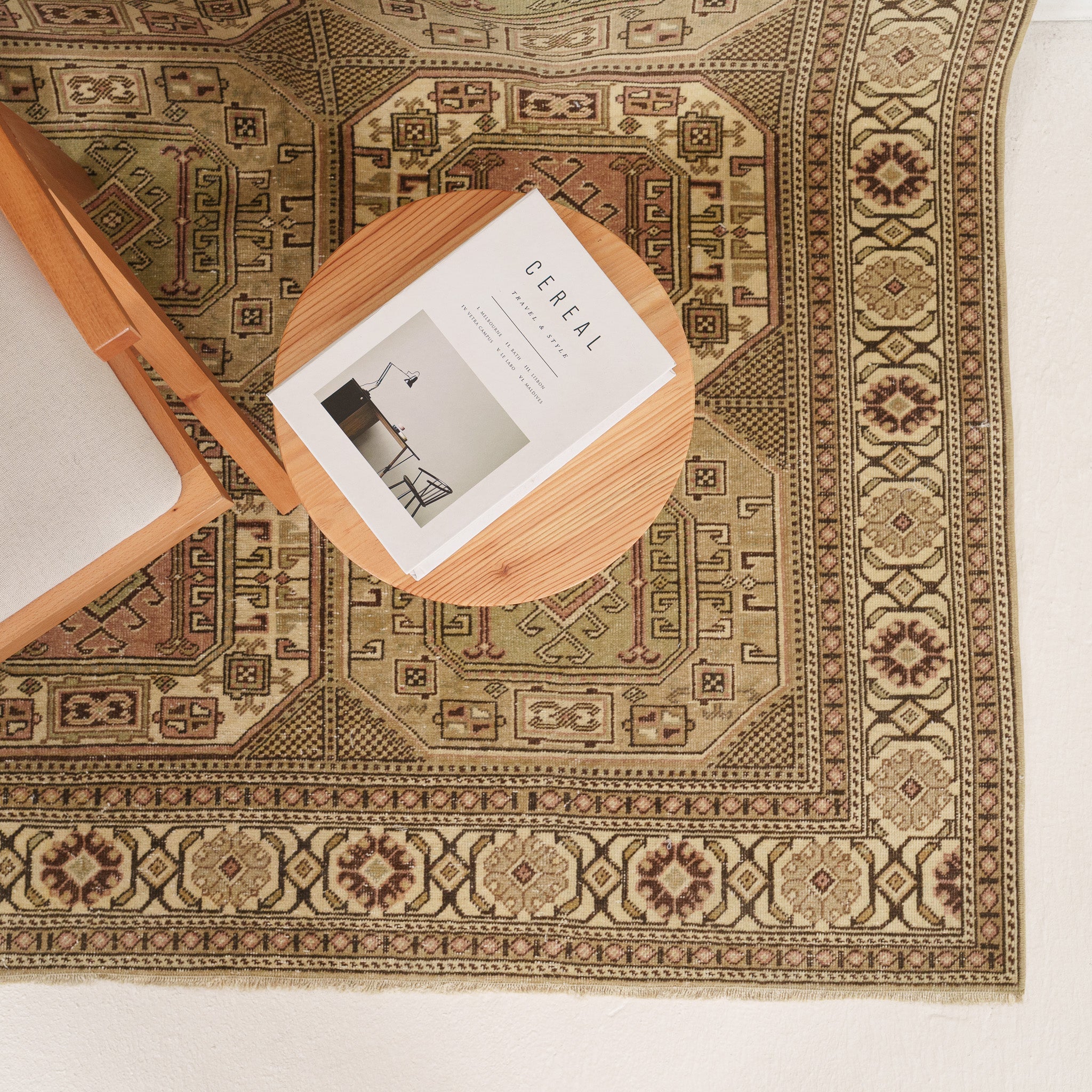 Oriental Beige Area Rug