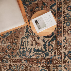 Antiquewashed Brown Area Rug