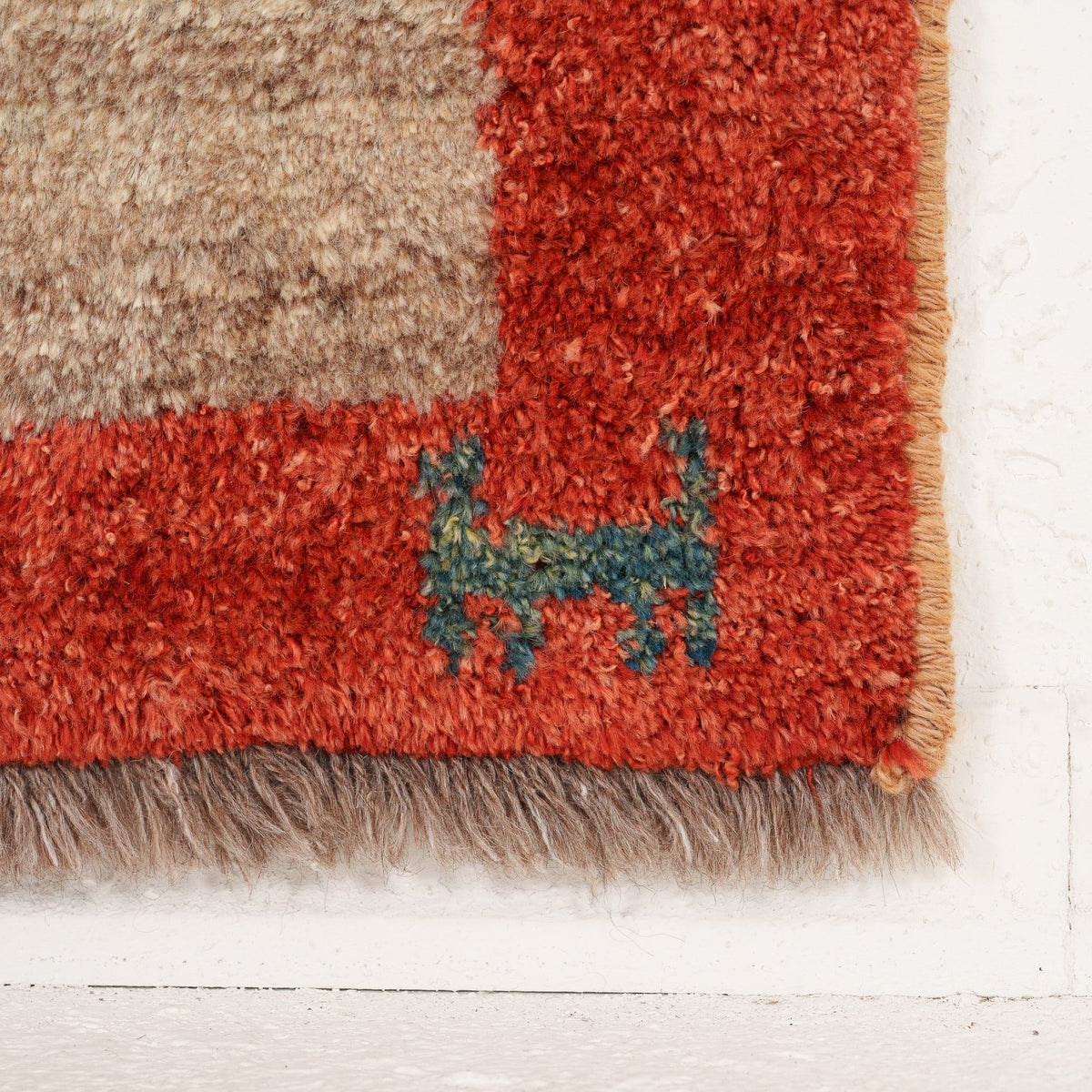 4' x 6' - Vintage Persian Small Rug, Beige - Florentina | Kuden Rugs