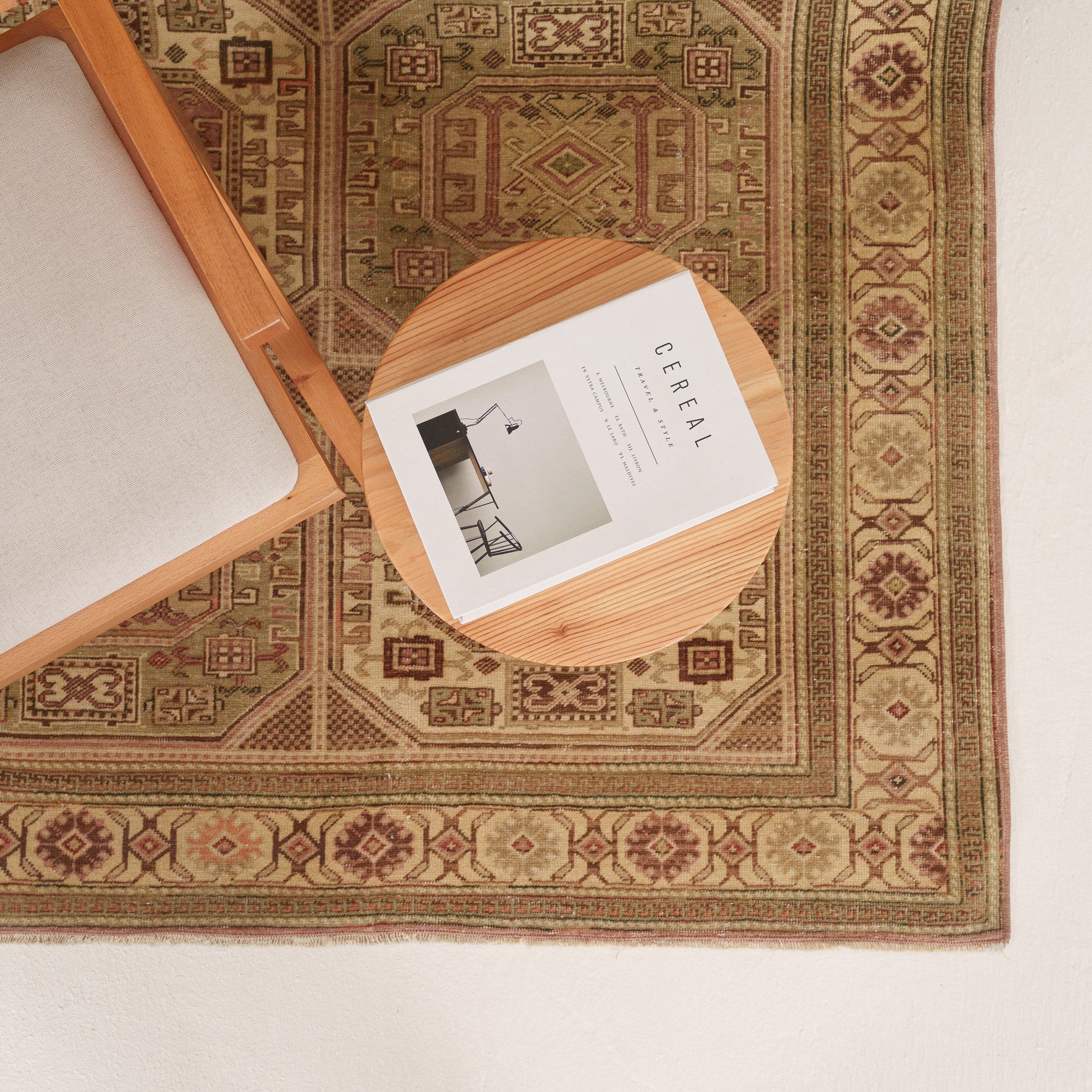 Oriental Beige Area Rug