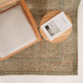 Antiquewashed Beige Area Rug