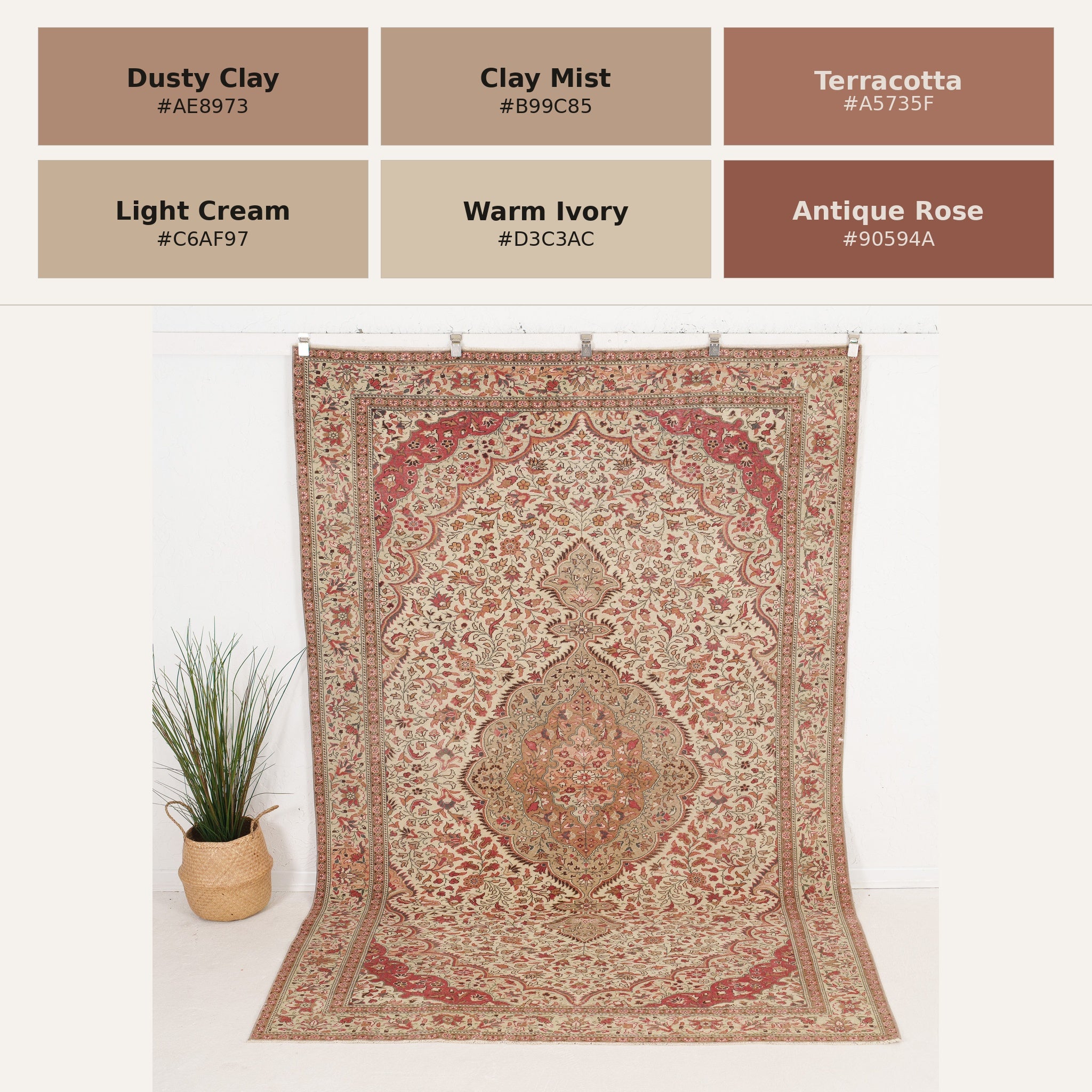 Ines - Vintage Turkish Area Rug