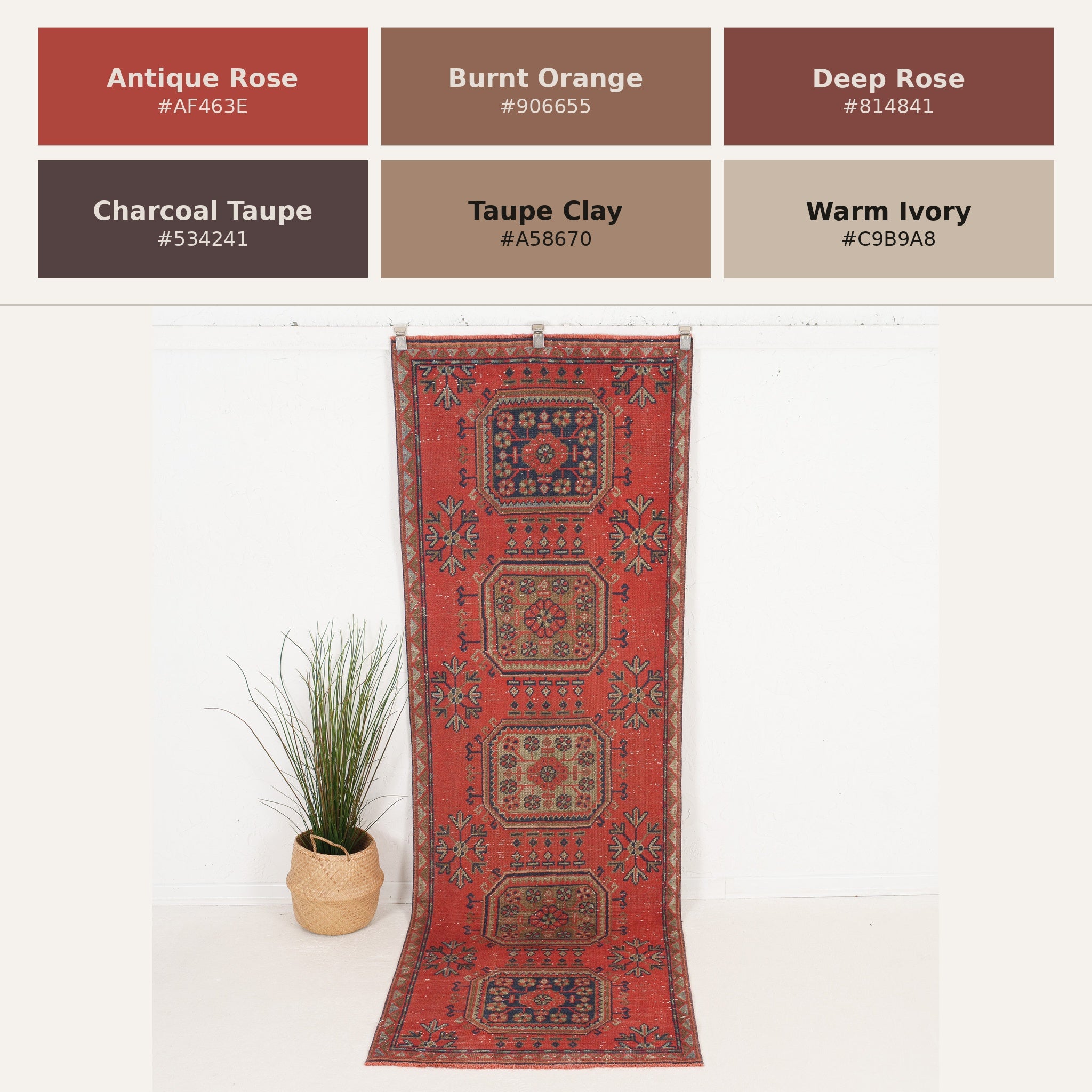 Estelle - Vintage Turkish Runner Rug