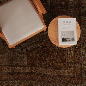 Antiquewashed Brown Area Rug