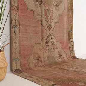 Red and Beige Area Wool Rug