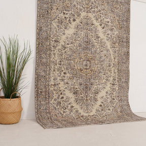 Beige and Gray Area Wool Rug
