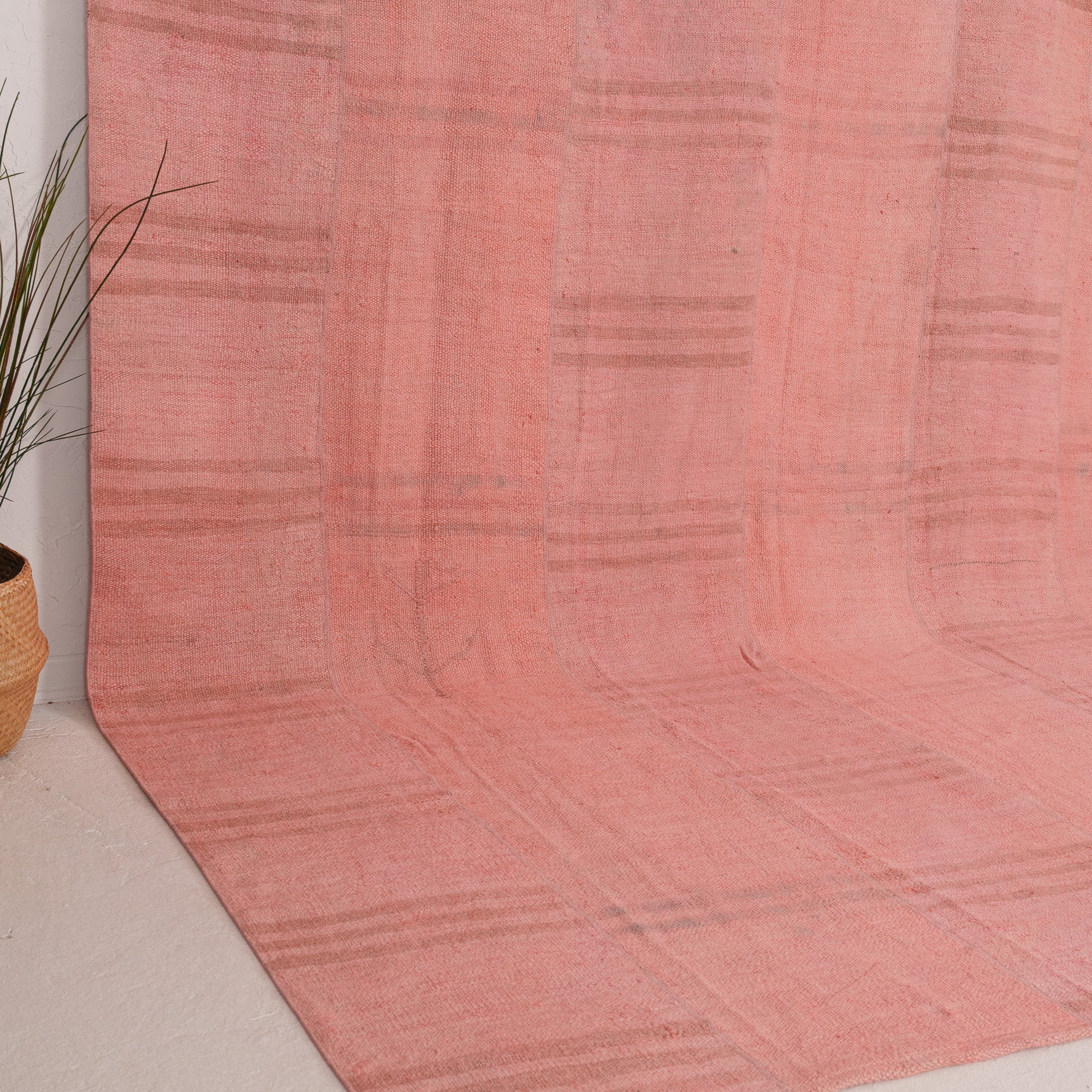 Pink and  Area Wool Rug