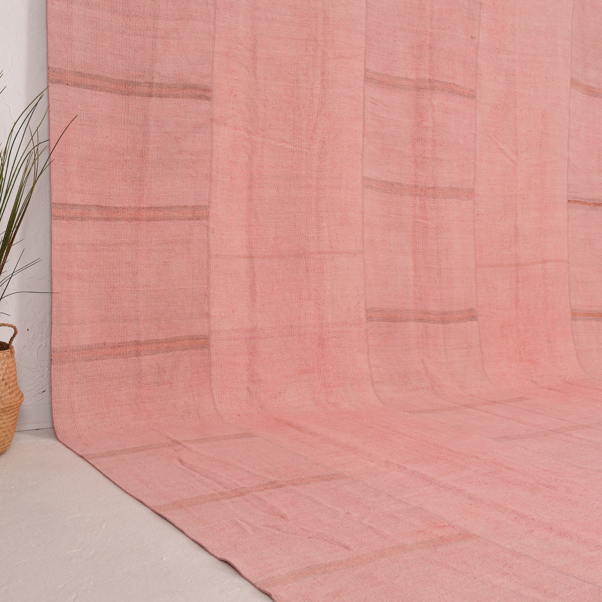 Pink and  Area Wool Rug