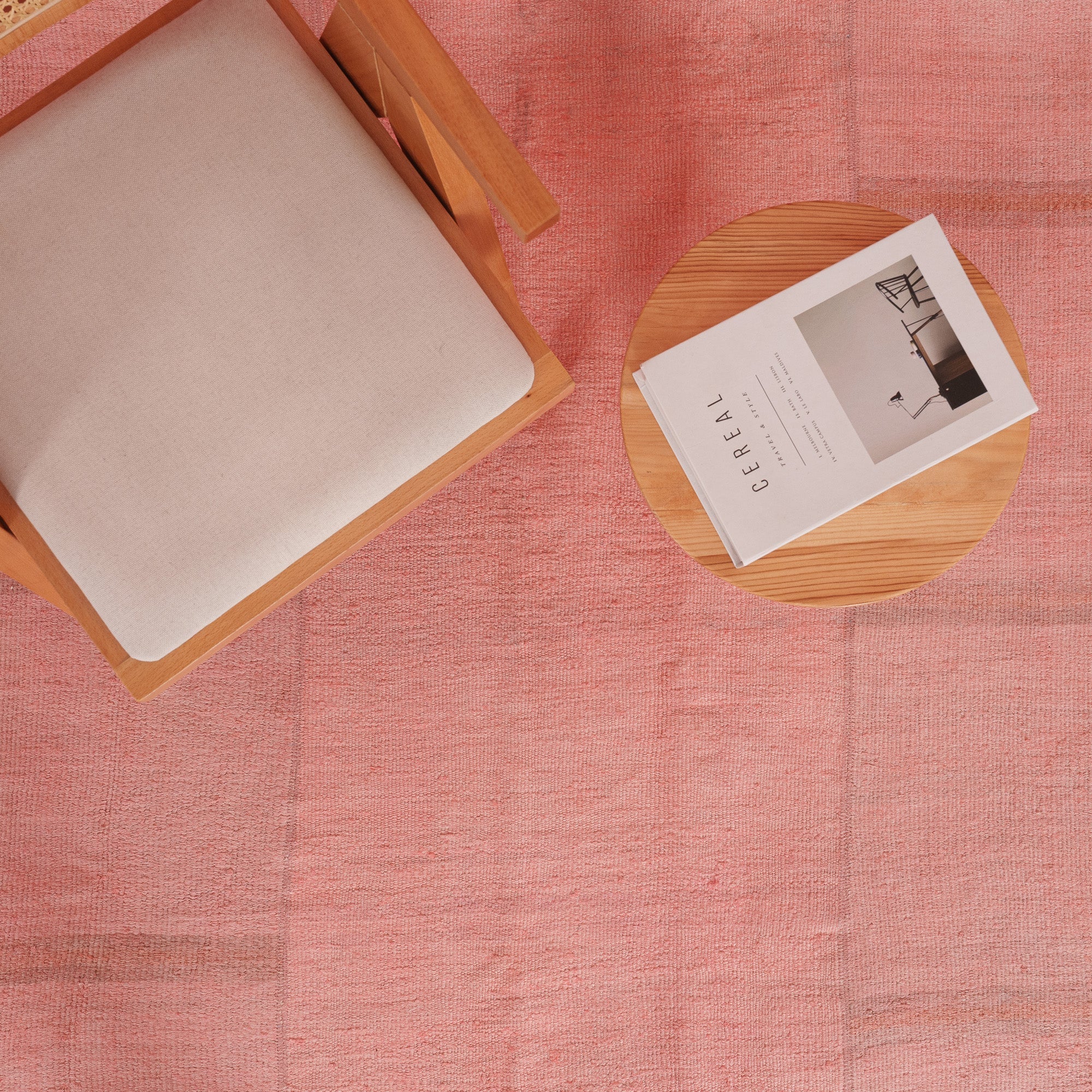 Hemp Pink Area Rug