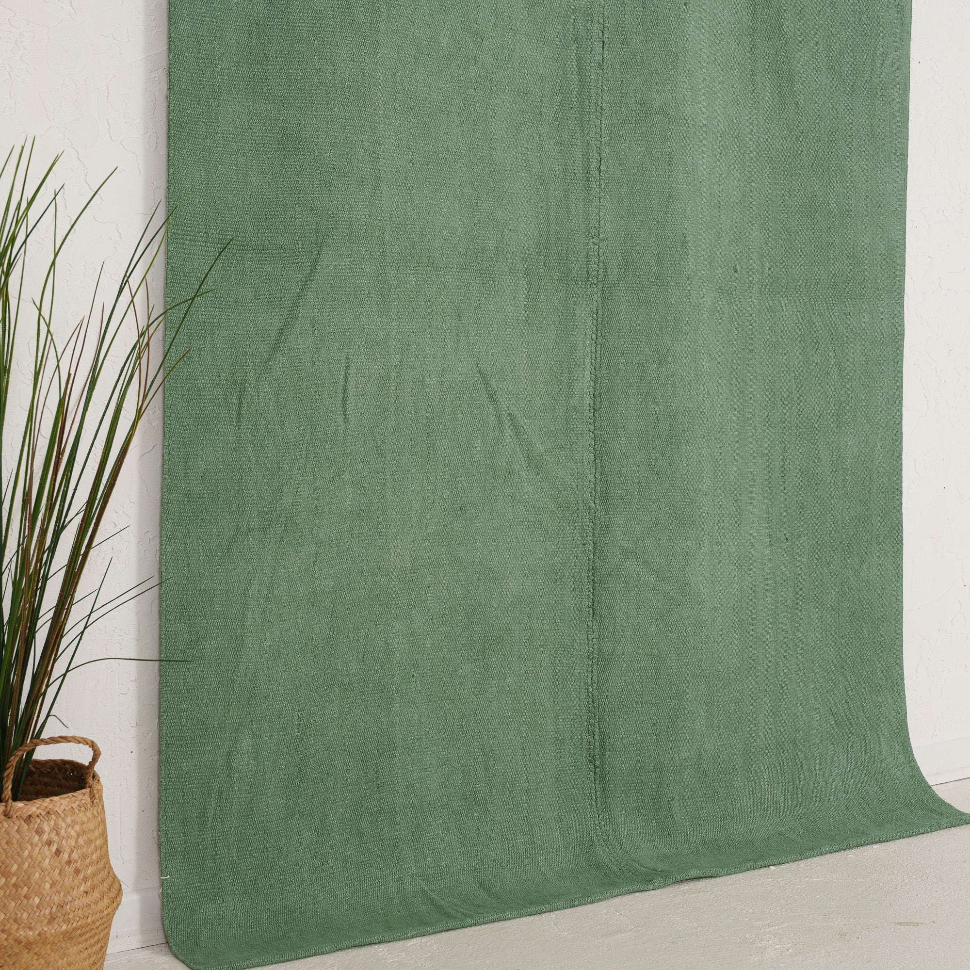 Green and  Area Wool Rug