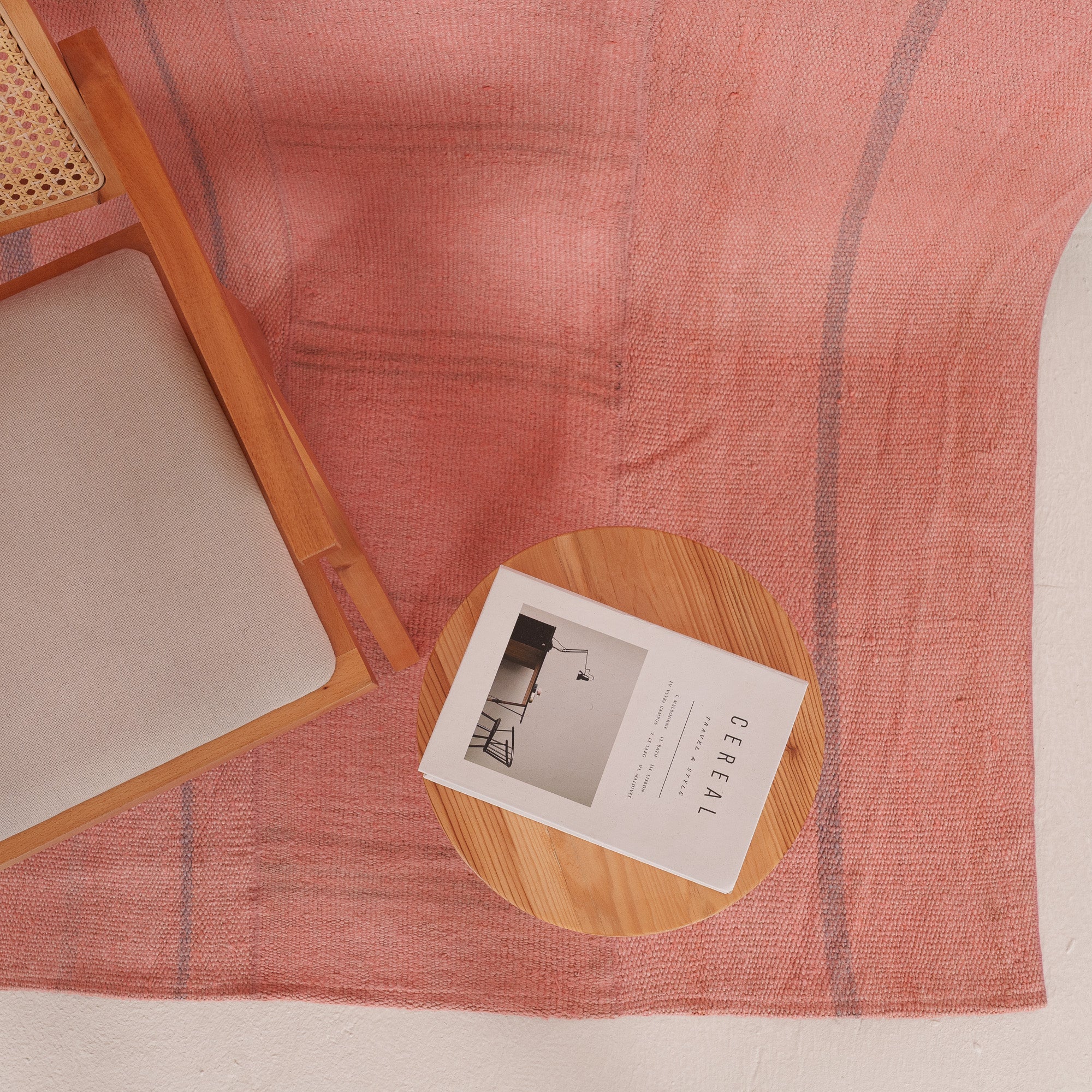 Hemp Pink Area Rug
