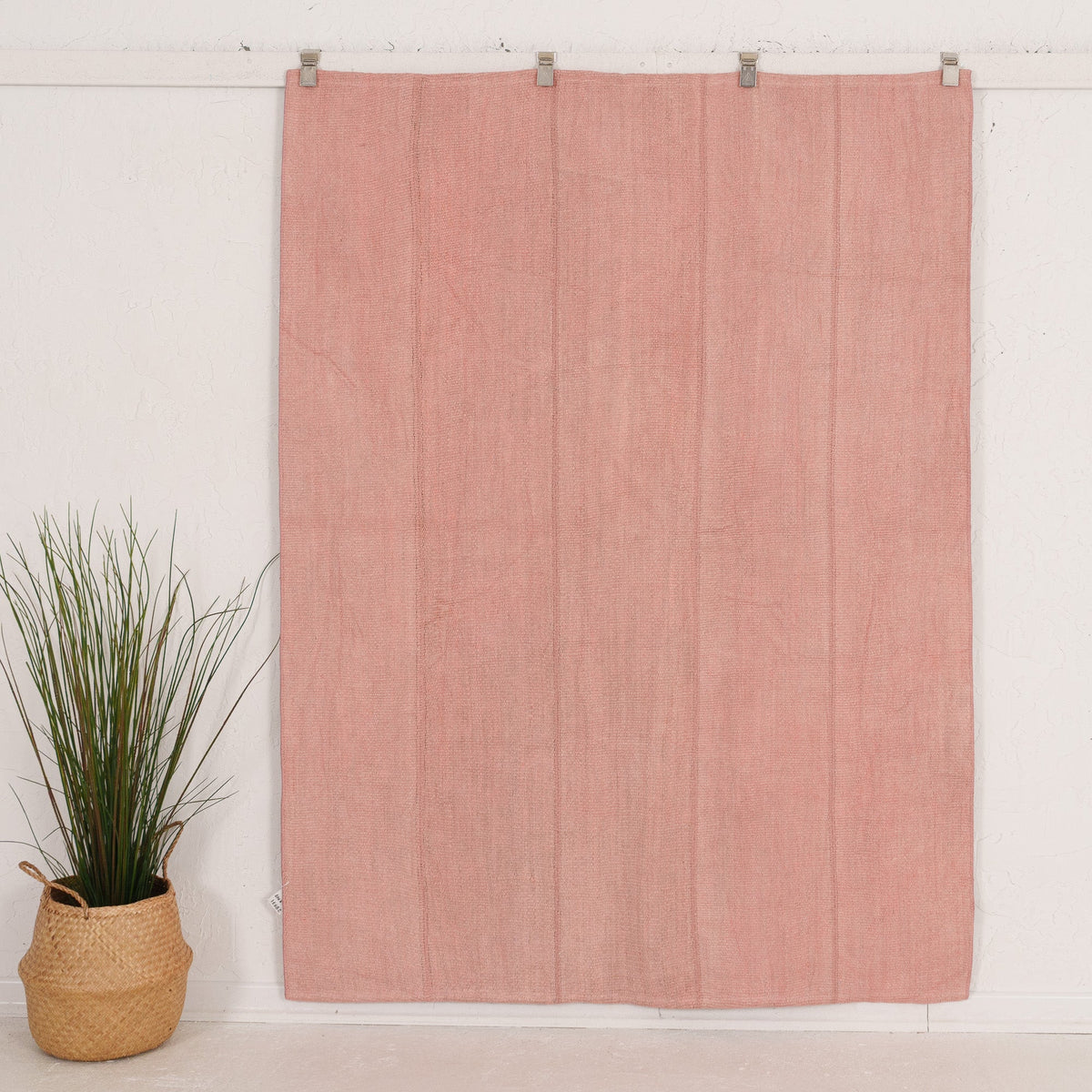 5' x 6' - Vintage Turkish Area Rug, Pink - Felinia | Kuden Rugs