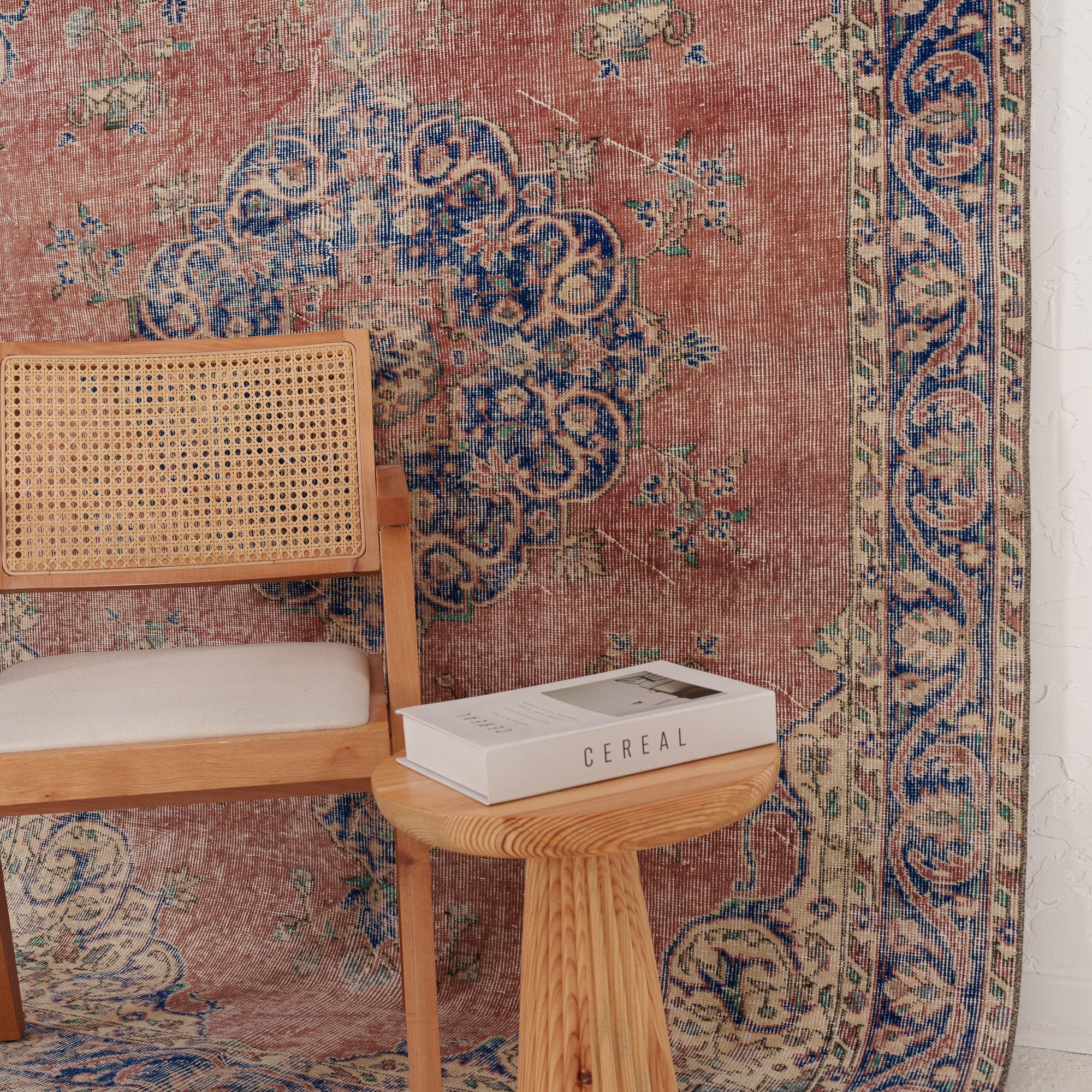 Antiquewashed Pink Area Rug