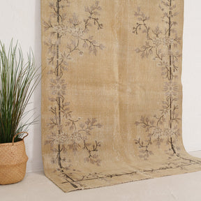 Beige and Brown Area Wool Rug