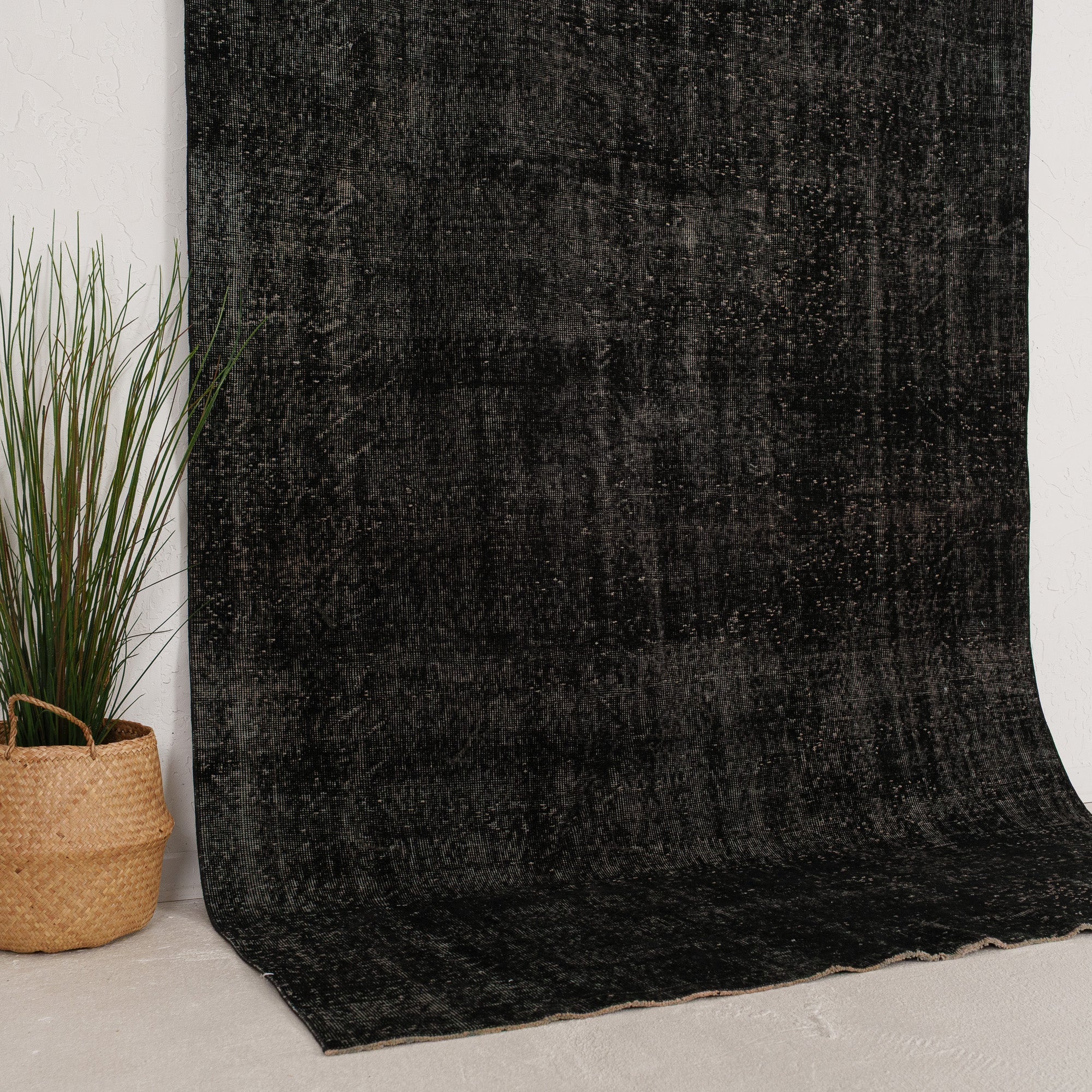Black and  Area Wool Rug
