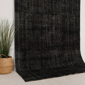 Black and  Area Wool Rug