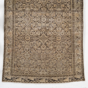 Brown and Beige Area Wool Rug