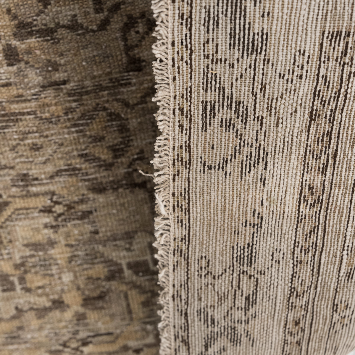 Antiquewashed Brown Area Rug