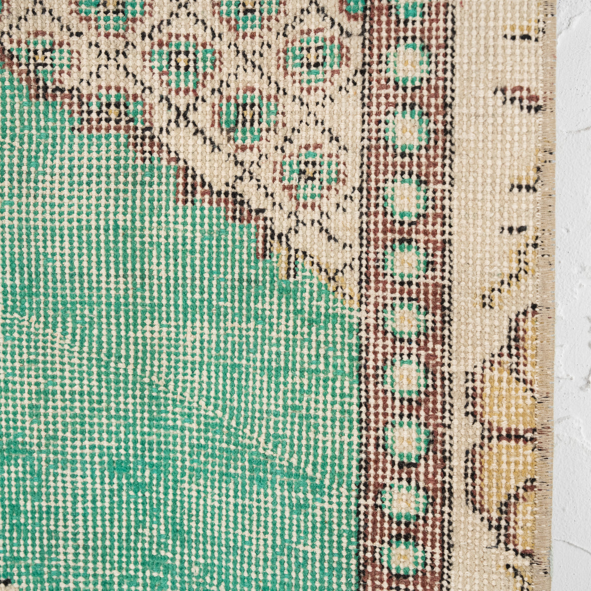 Antiquewashed Green Area Rug